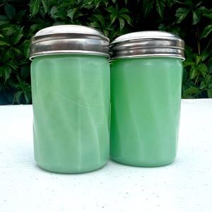 Jadeite Salt and Pepper Shakers